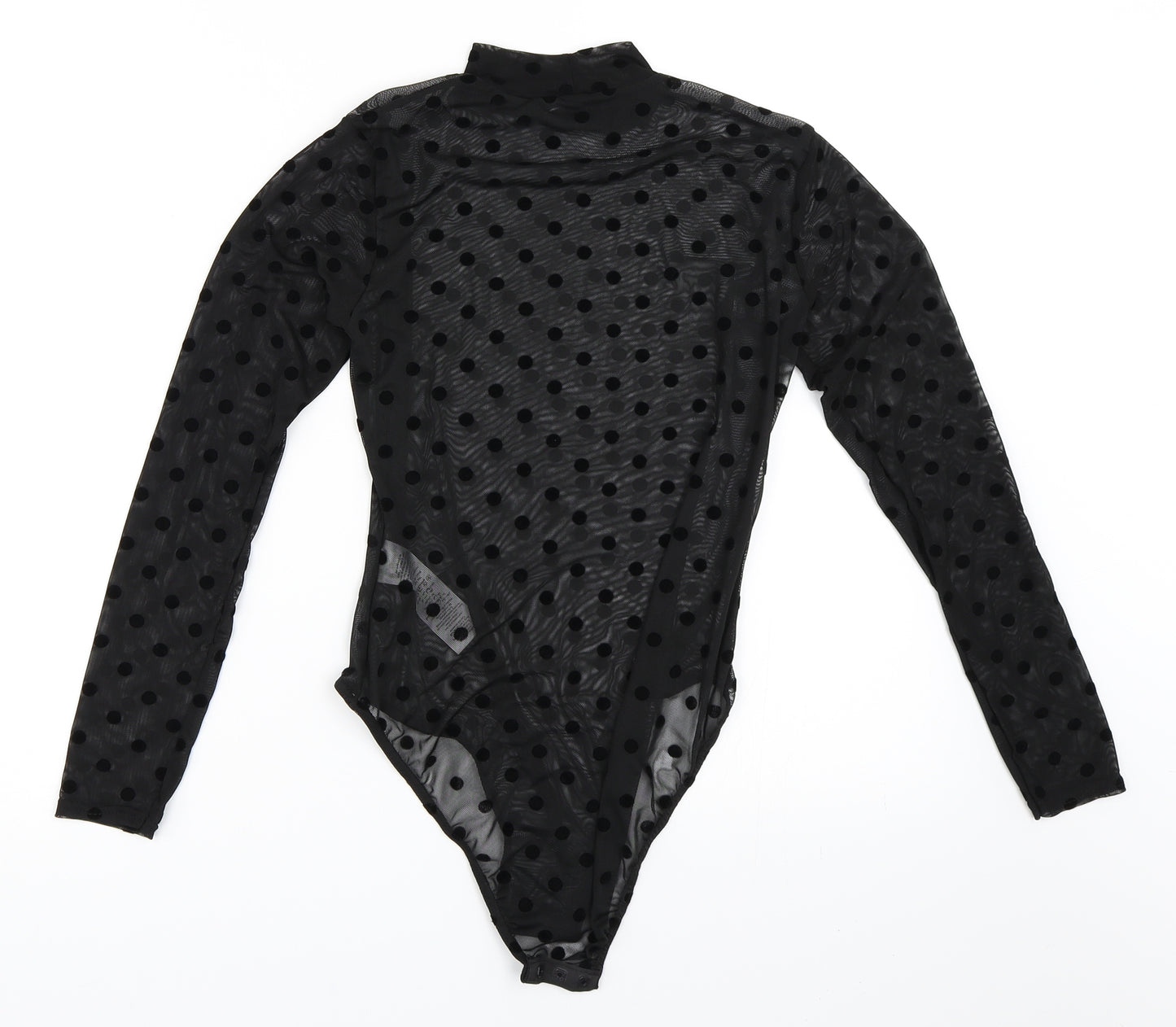 Quiz Womens Black Polka Dot  Basic Blouse Size 12  - Bodysuit