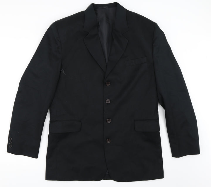 Sequel Mens Black   Jacket Blazer Size 40