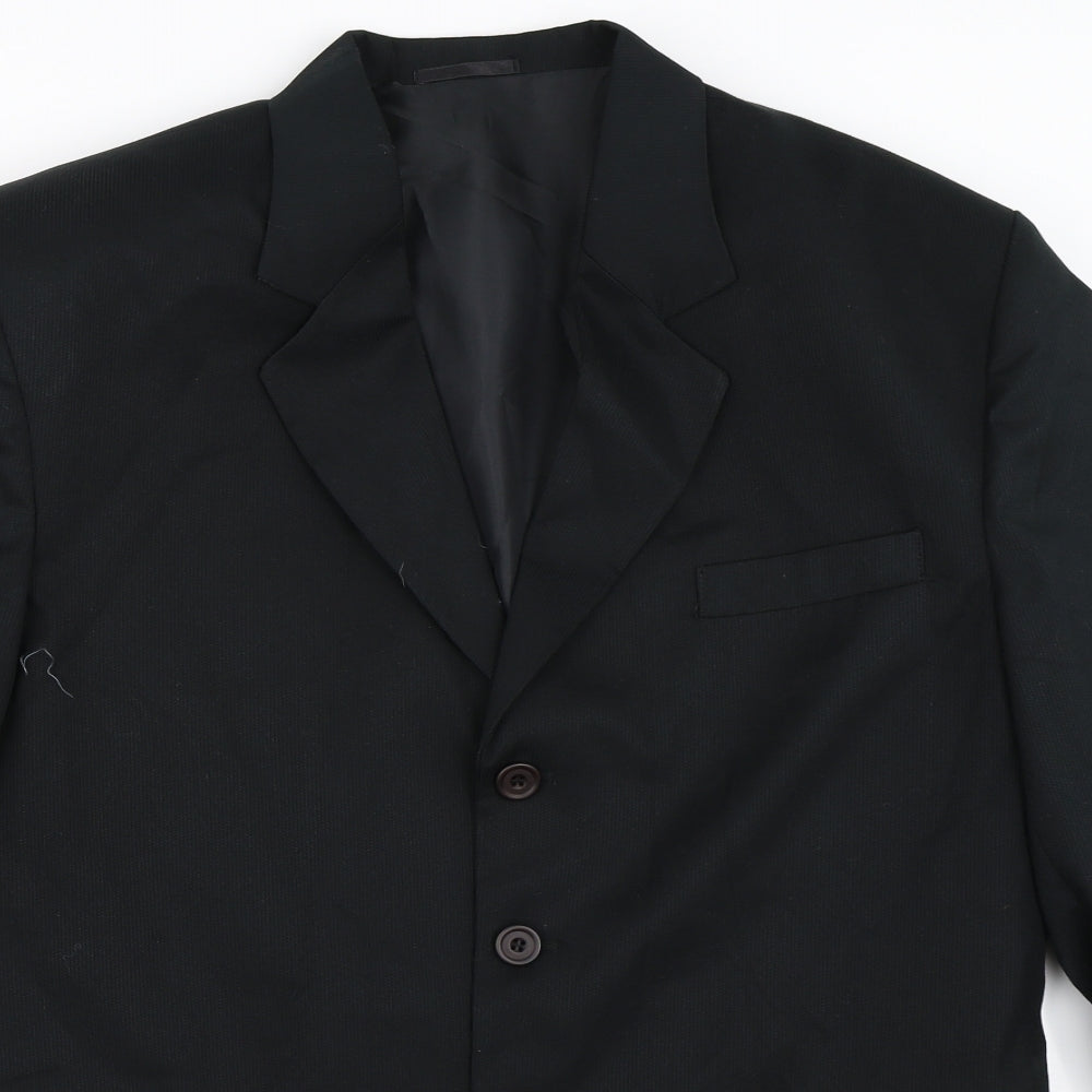 Sequel Mens Black   Jacket Blazer Size 40