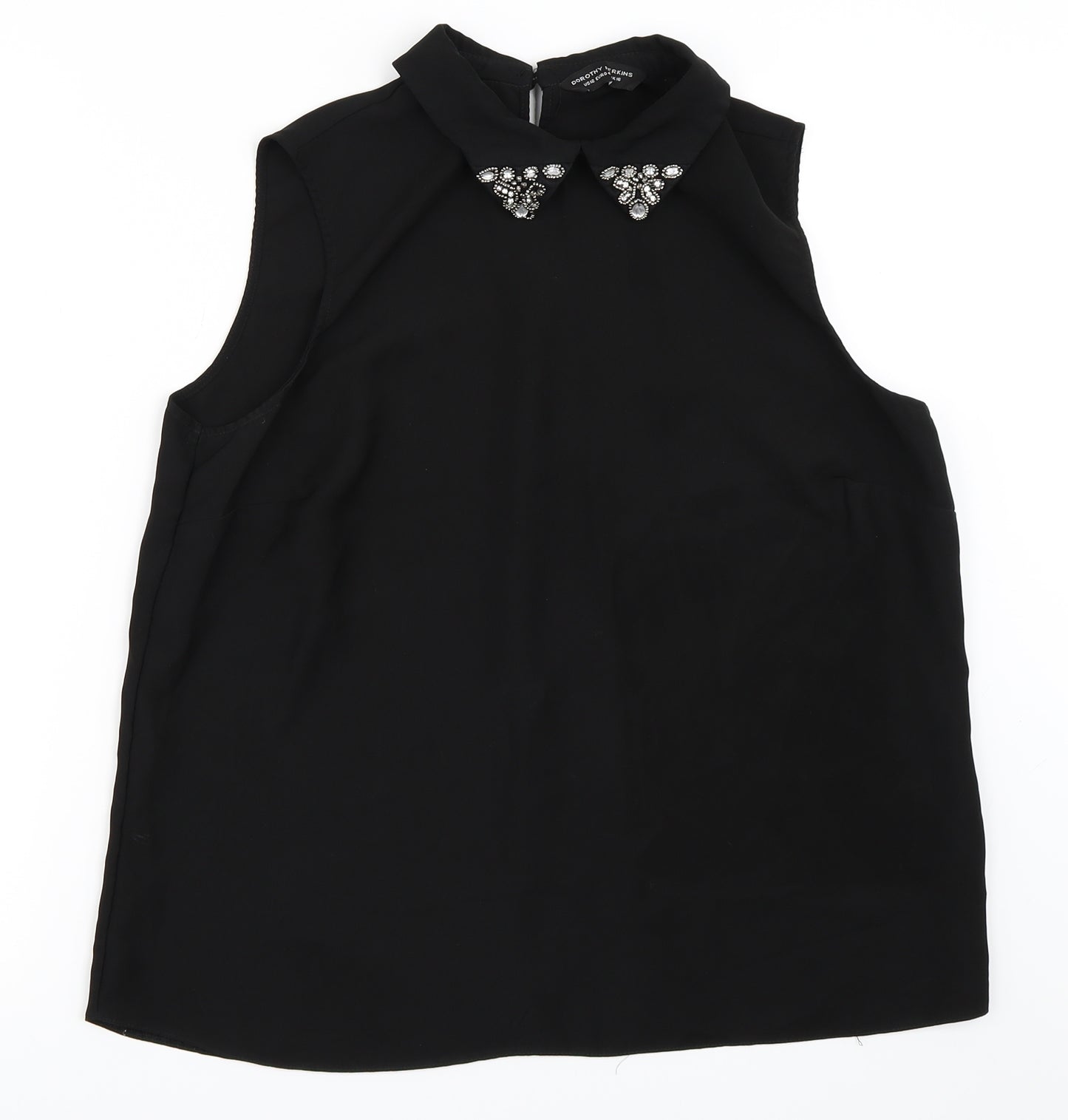 Dorothy Perkins Womens Black   Basic Blouse Size 16