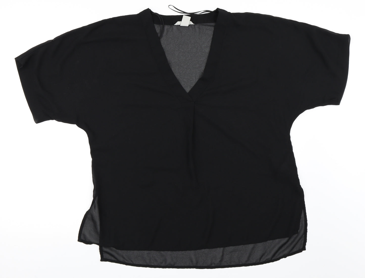 H&M Womens Black   Basic Blouse Size 34