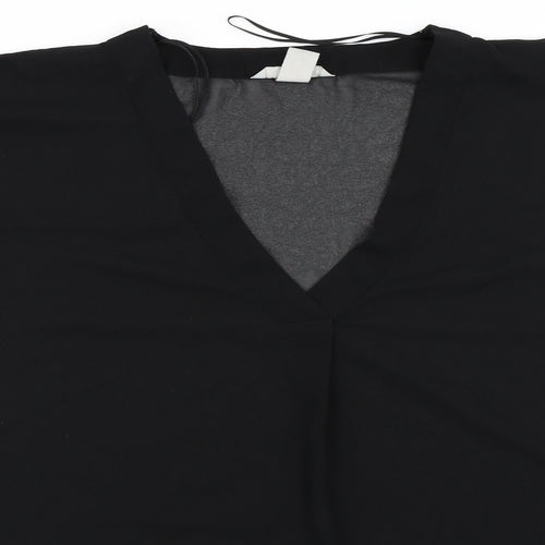 H&M Womens Black   Basic Blouse Size 34