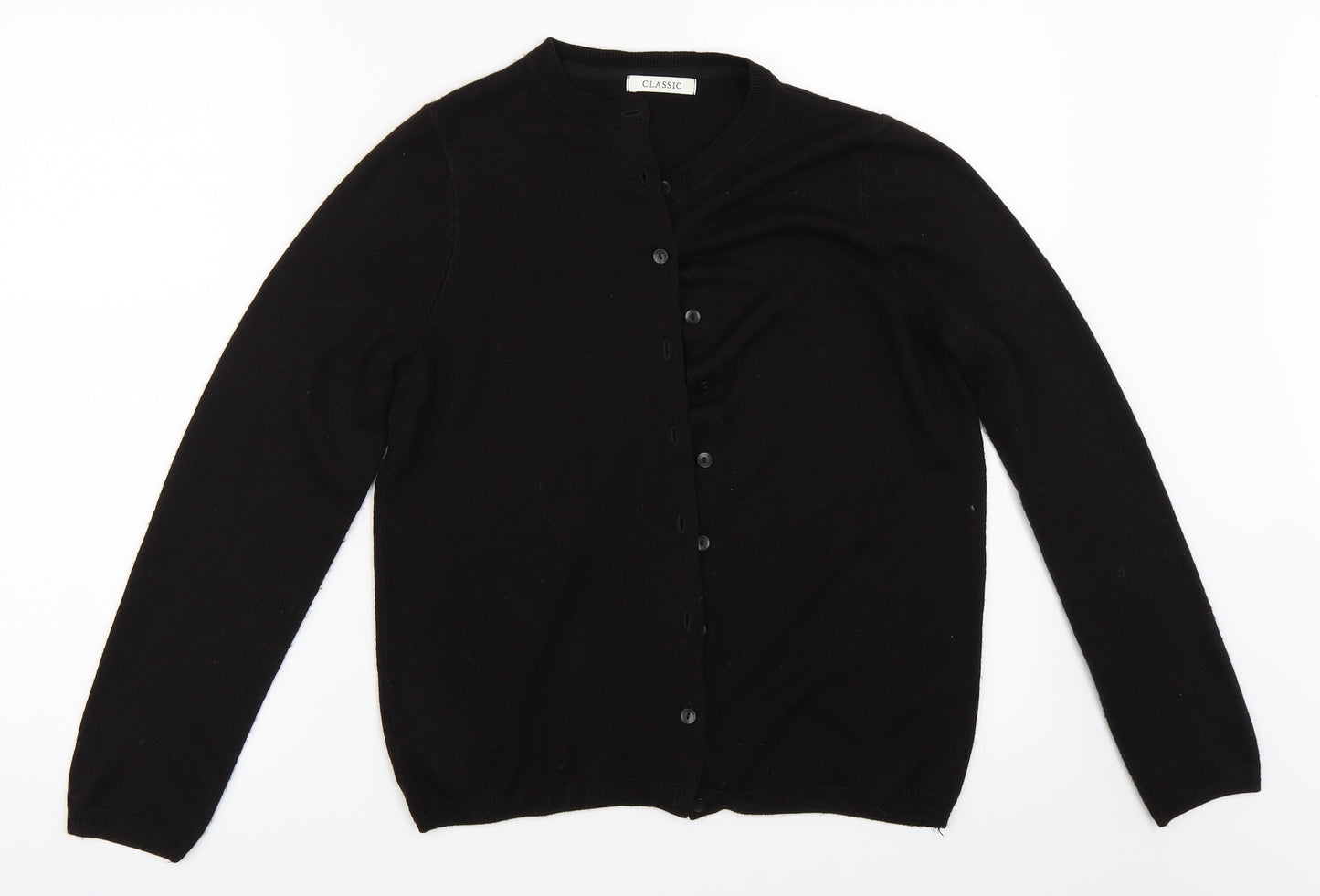 Marks and Spencer Womens Black   Cardigan Jumper Size 10