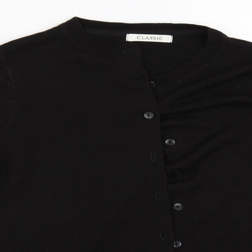 Marks and Spencer Womens Black   Cardigan Jumper Size 10