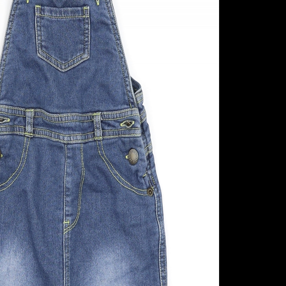 Mini Club Boys Blue  Denim Dungaree One-Piece Size 9-12 Months