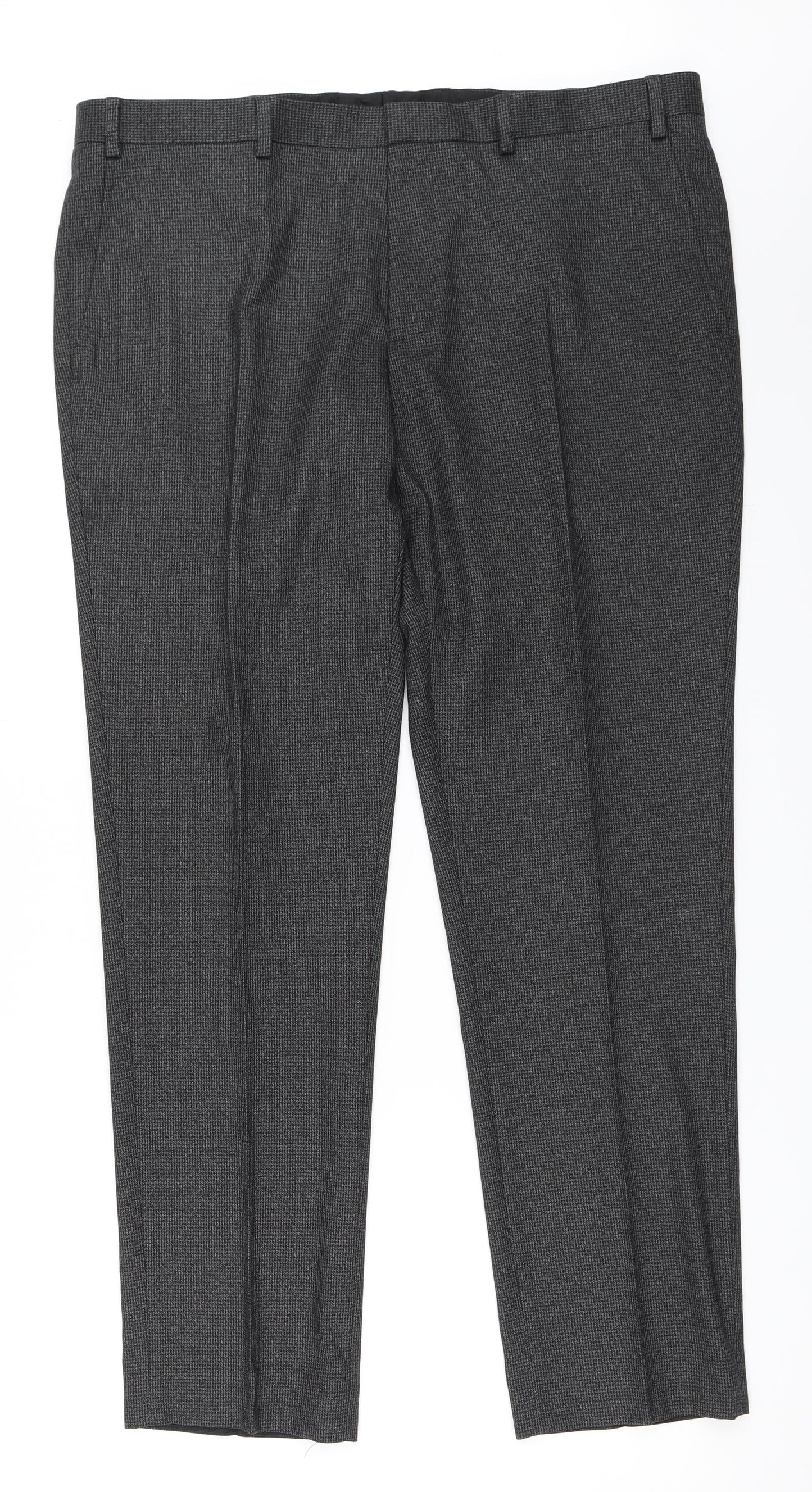 Burton Mens Grey   Trousers  Size 38 in L31 in