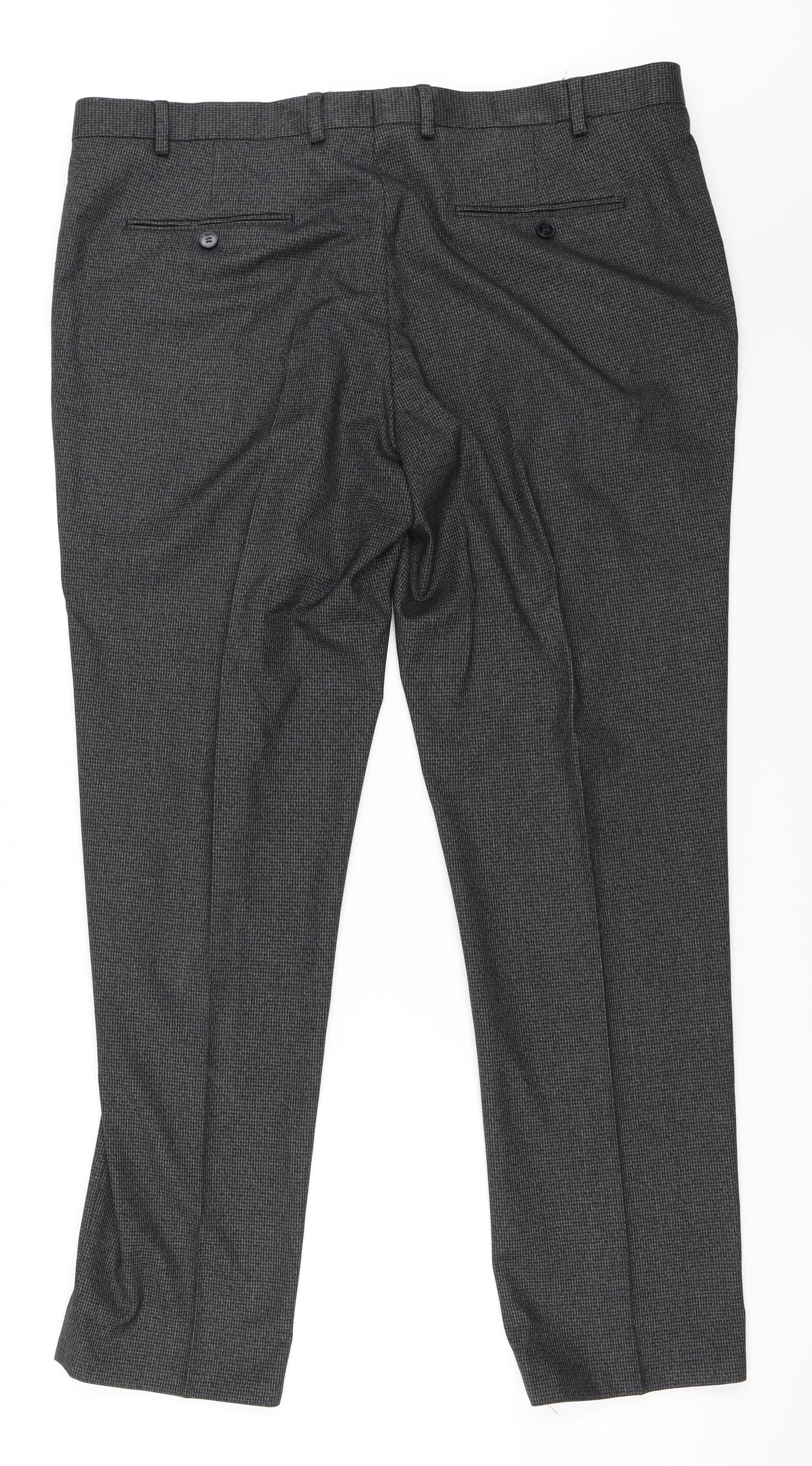 Burton Mens Grey   Trousers  Size 38 in L31 in