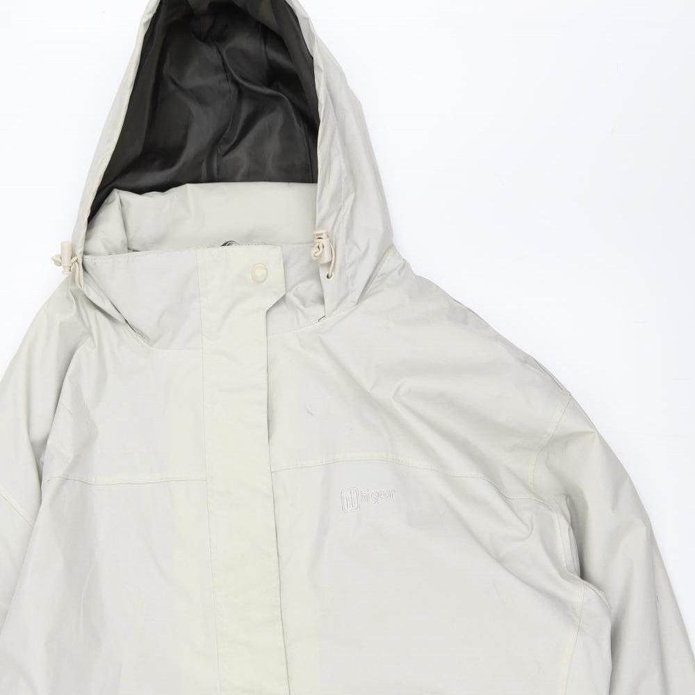Hi Gear Womens Beige   Rain Coat Coat Size 22