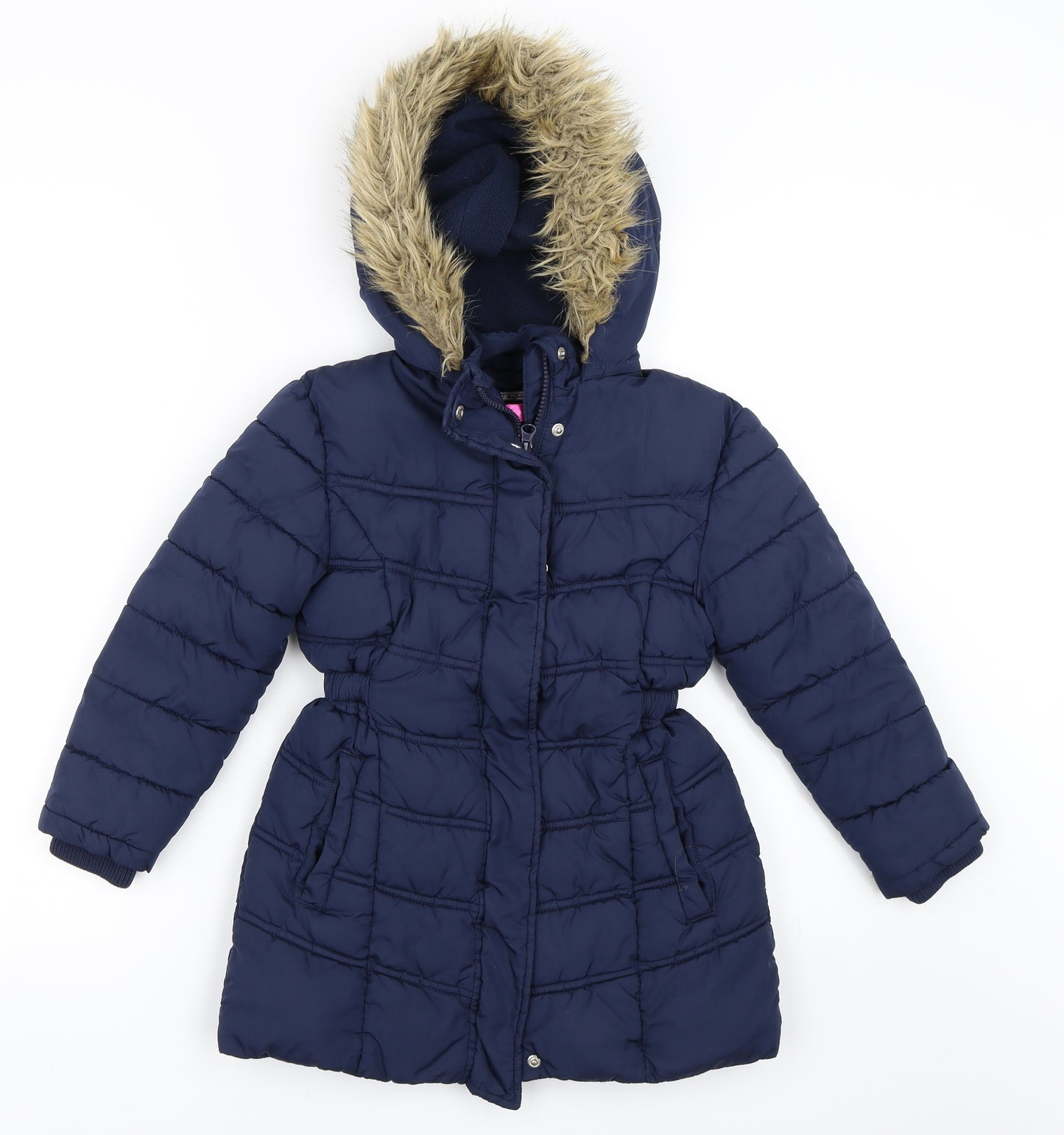 Blue Zoo Girls Blue   Puffer Jacket Coat Size 7 Years