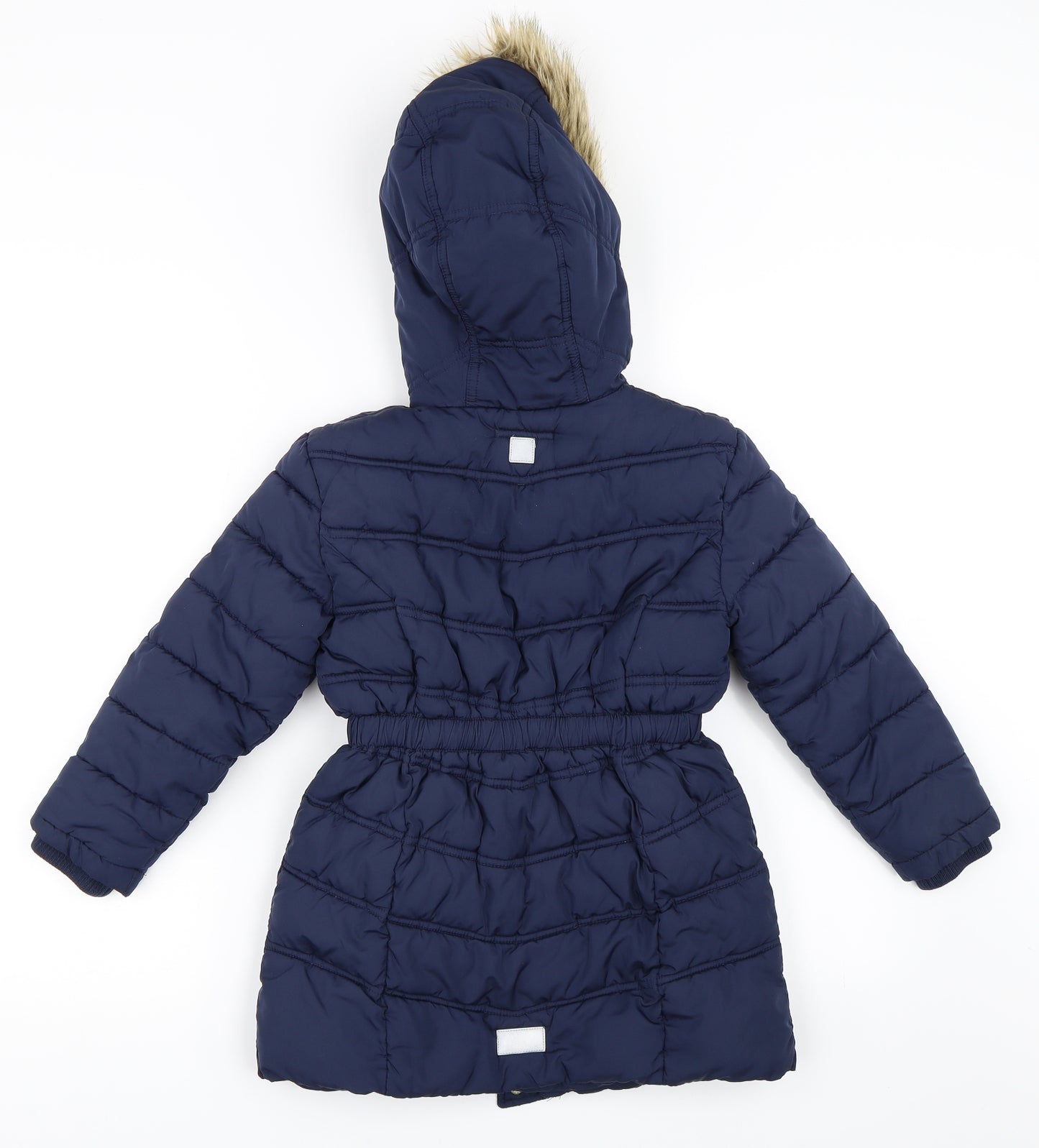 Blue Zoo Girls Blue   Puffer Jacket Coat Size 7 Years