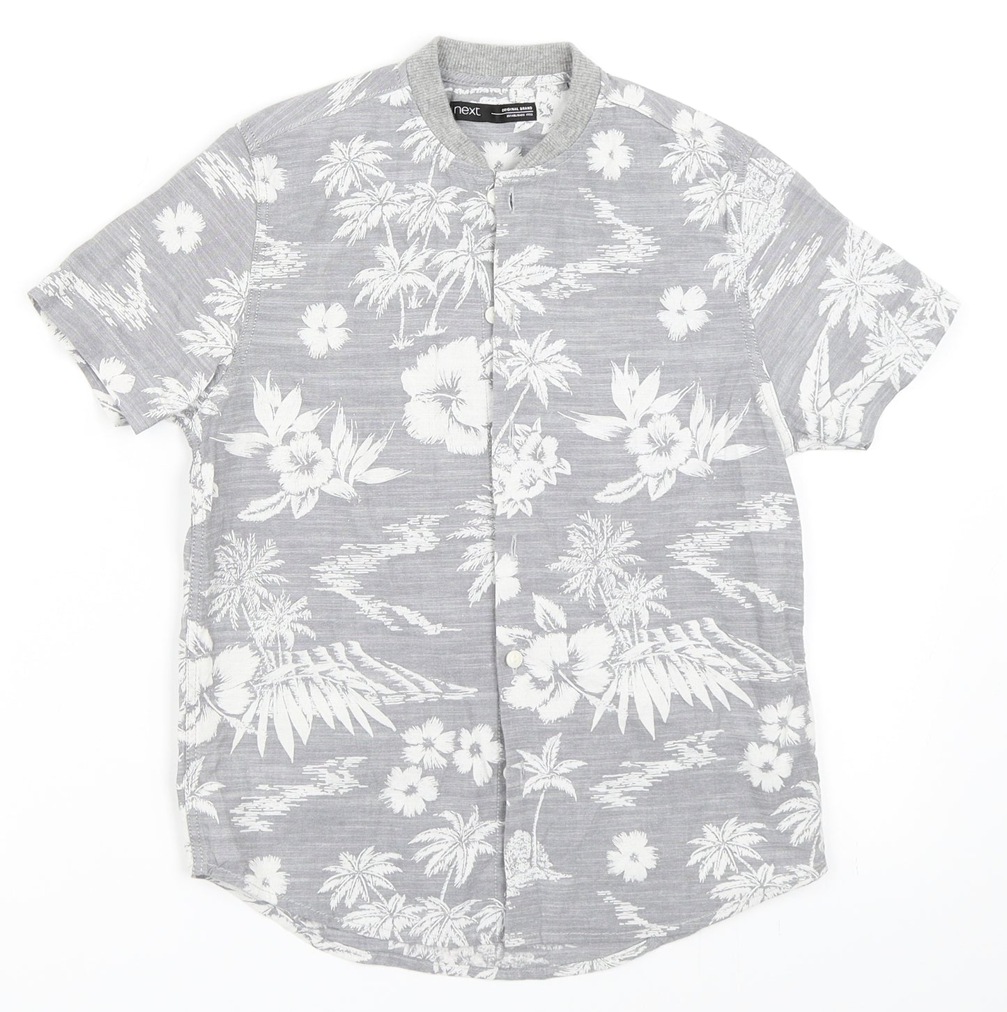 NEXT Boys Grey   Basic Button-Up Size 7 Years