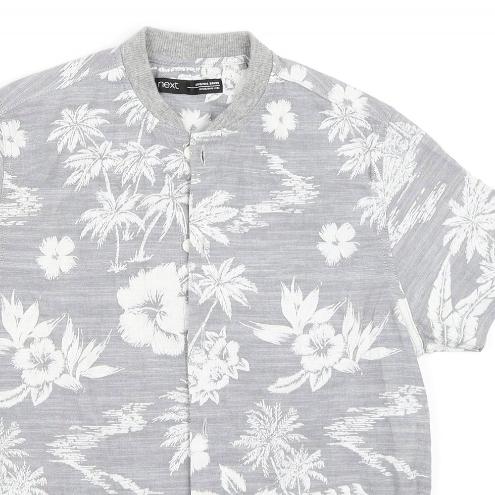 NEXT Boys Grey   Basic Button-Up Size 7 Years