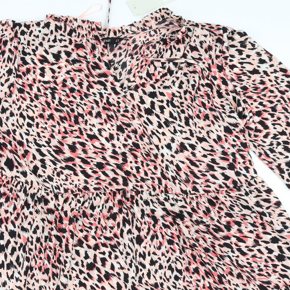 George Womens Pink Animal Print  Trapeze & Swing  Size 22
