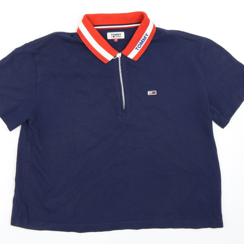 Tommy Hilfiger Womens Blue   Basic Polo Size M