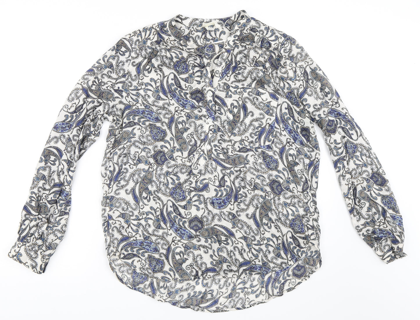 H&M Womens Blue   Basic Blouse Size 10
