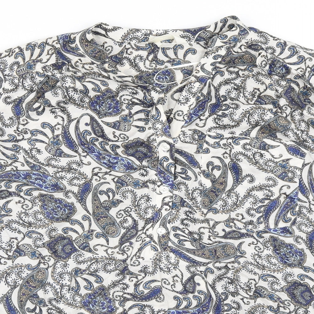 H&M Womens Blue   Basic Blouse Size 10
