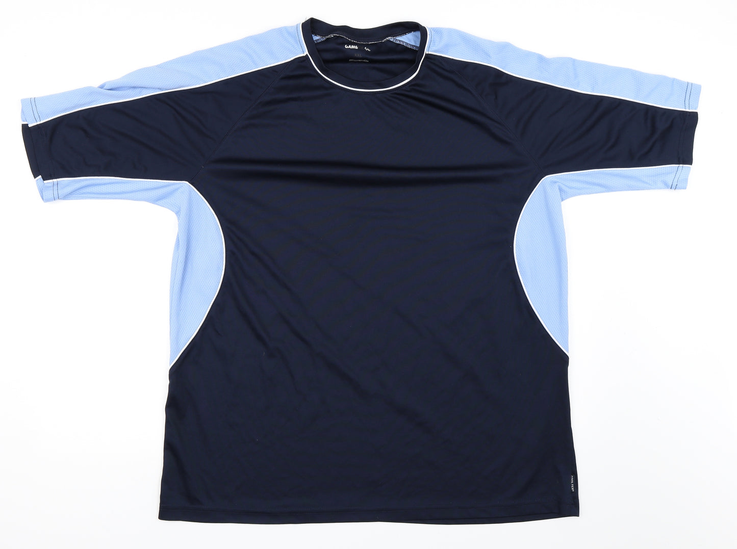 Game Gear Mens Blue   Basic T-Shirt Size 2XL