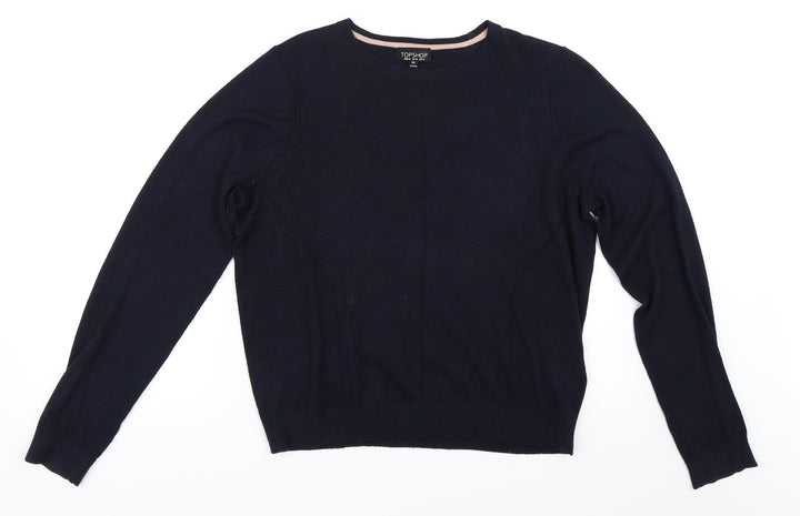 Topshop Womens Blue Basic Polo Size 14