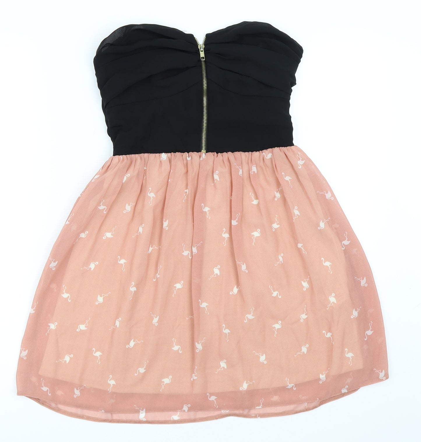 Preworn Womens Pink   Skater Dress  Size 10  - flamingo