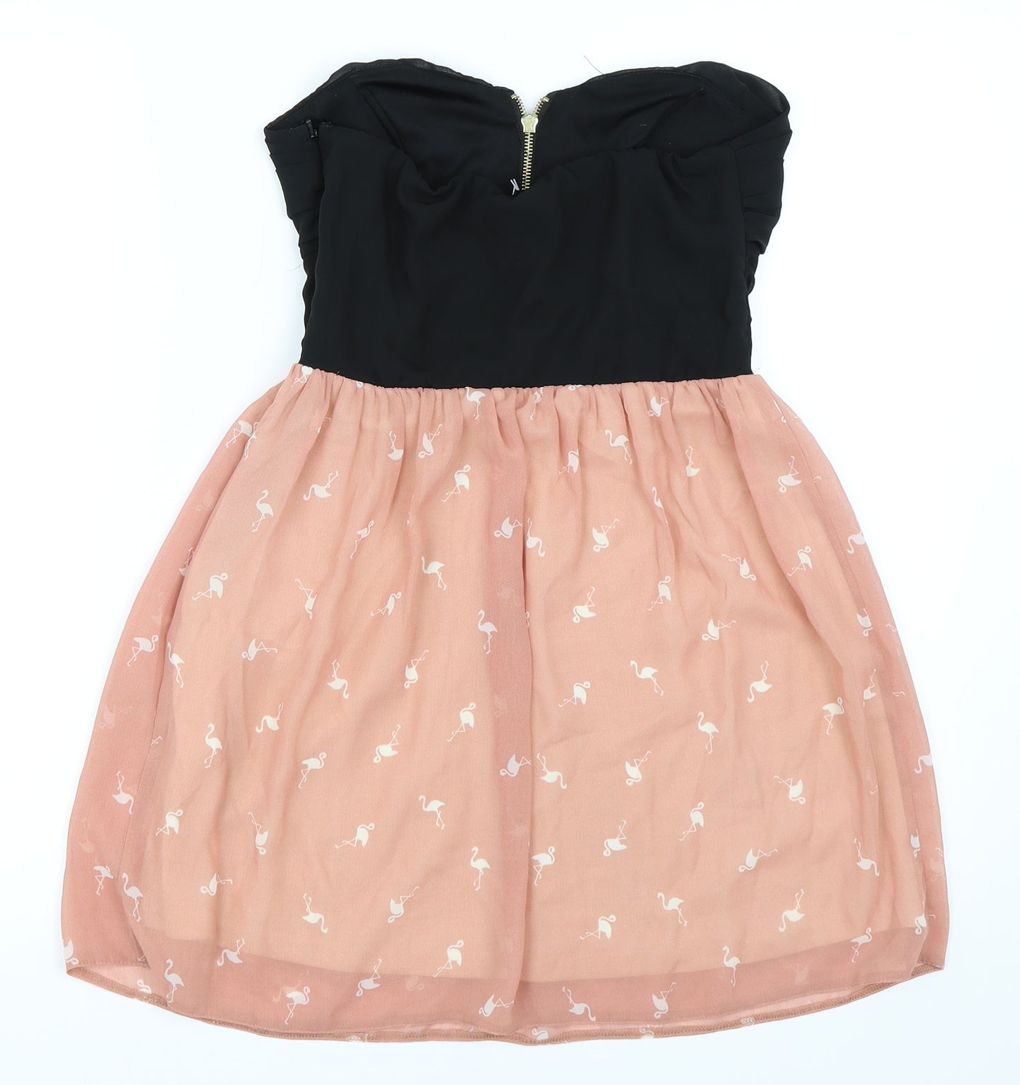Preworn Womens Pink   Skater Dress  Size 10  - flamingo