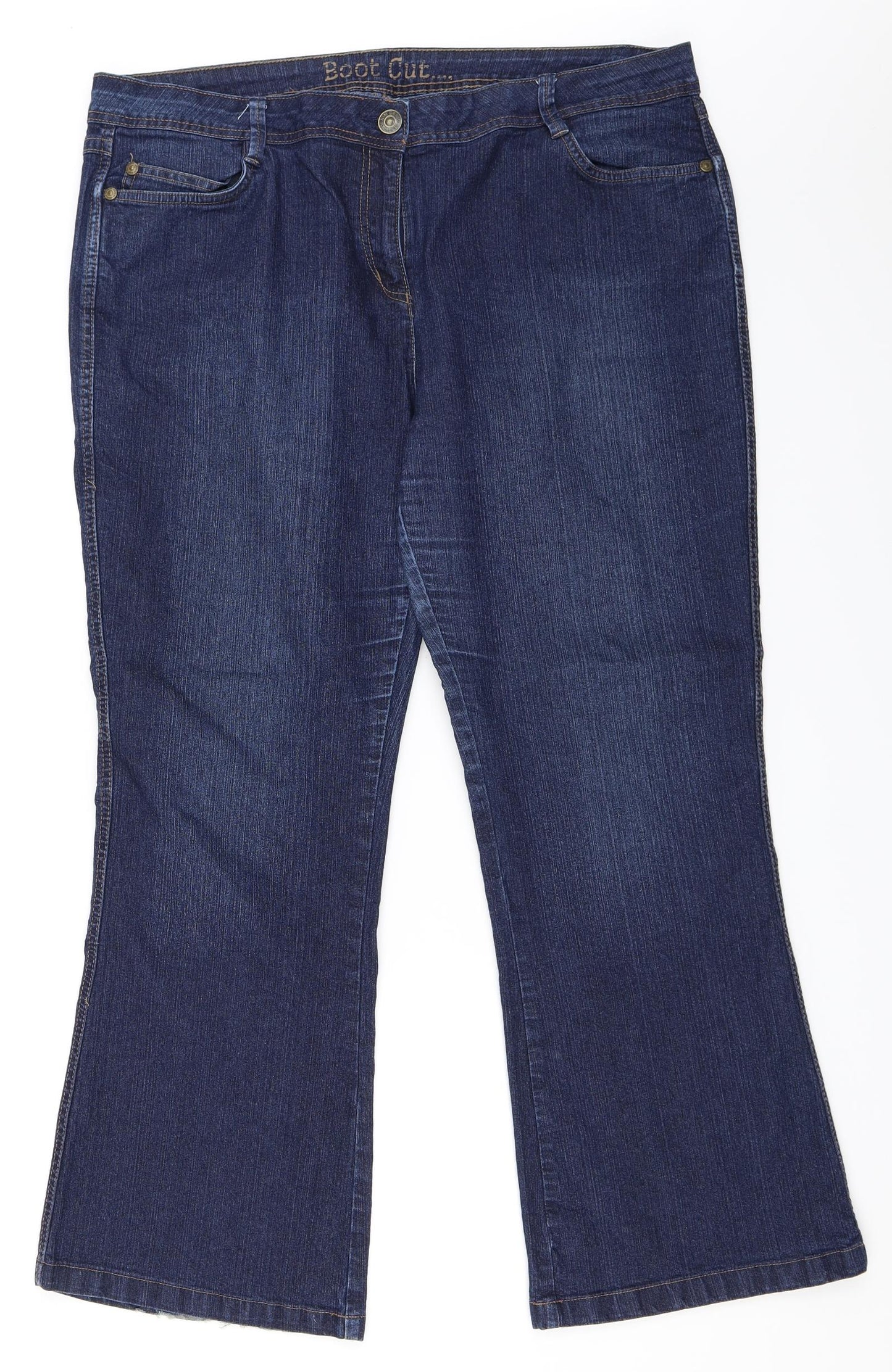George Womens Blue  Denim Bootcut Jeans Size 20 L29 in