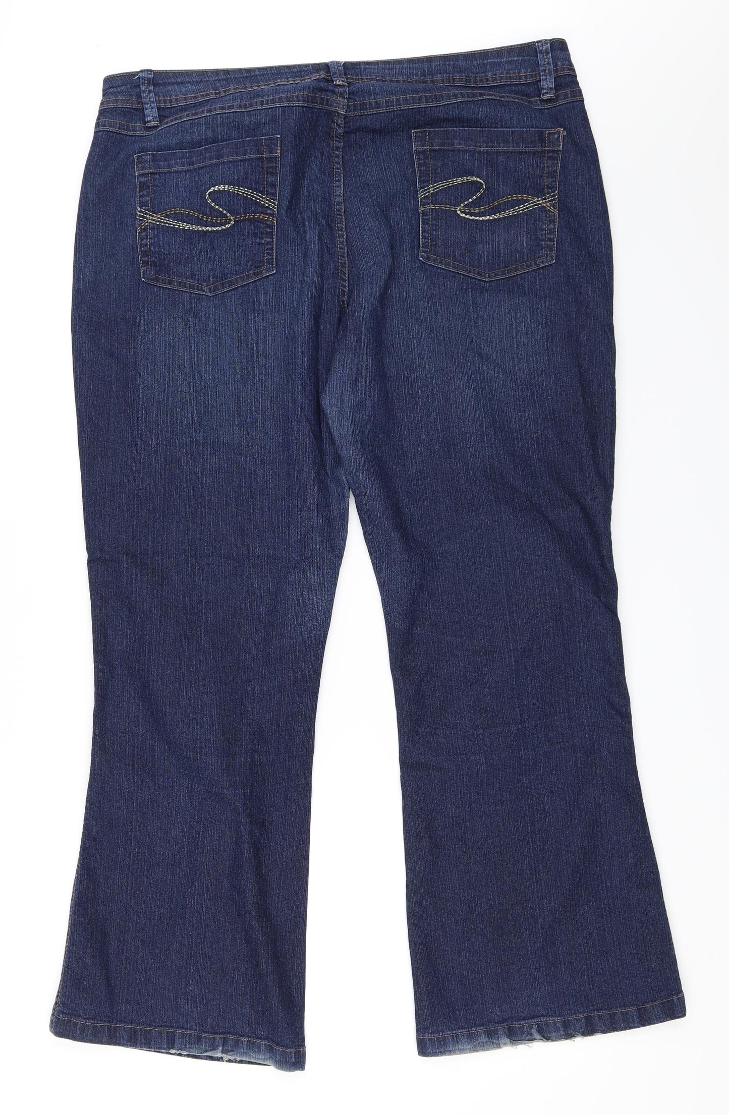 George Womens Blue  Denim Bootcut Jeans Size 20 L29 in