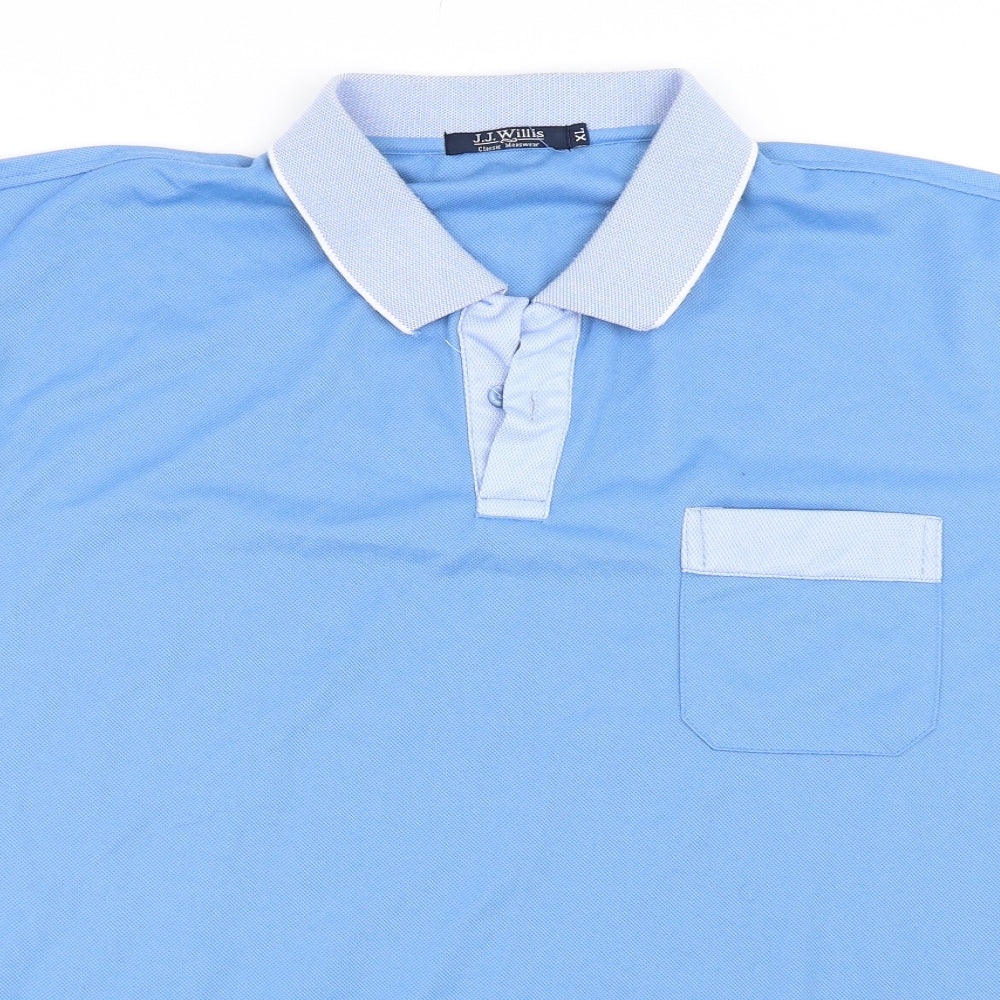 J.J.Willis Mens Blue    Polo Size XL