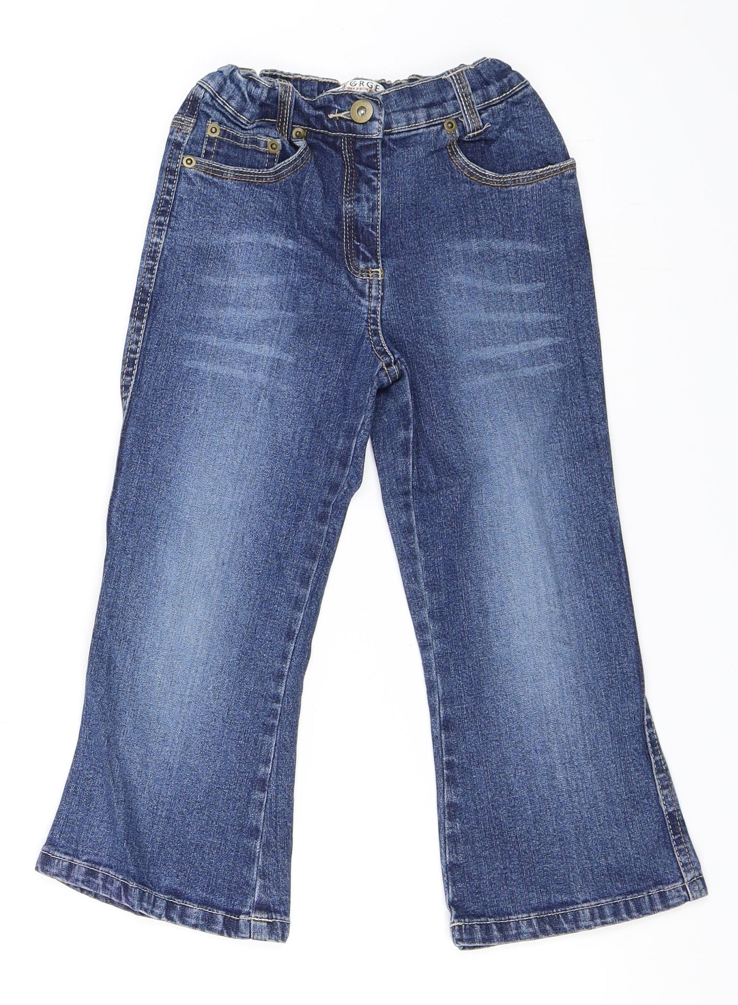 George Boys Blue  Denim Straight Jeans Size 4-5 Years