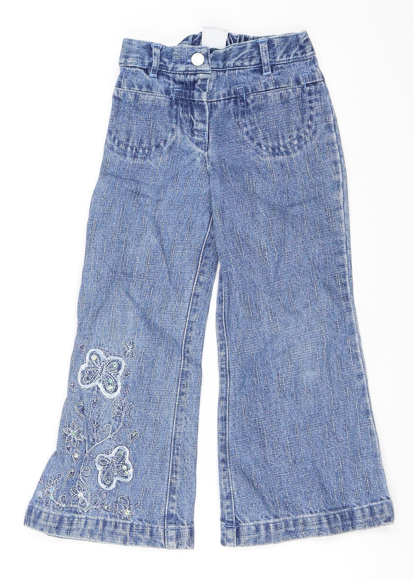 Girl2Girl Girls Blue  Denim Straight Jeans Size 3-4 Years