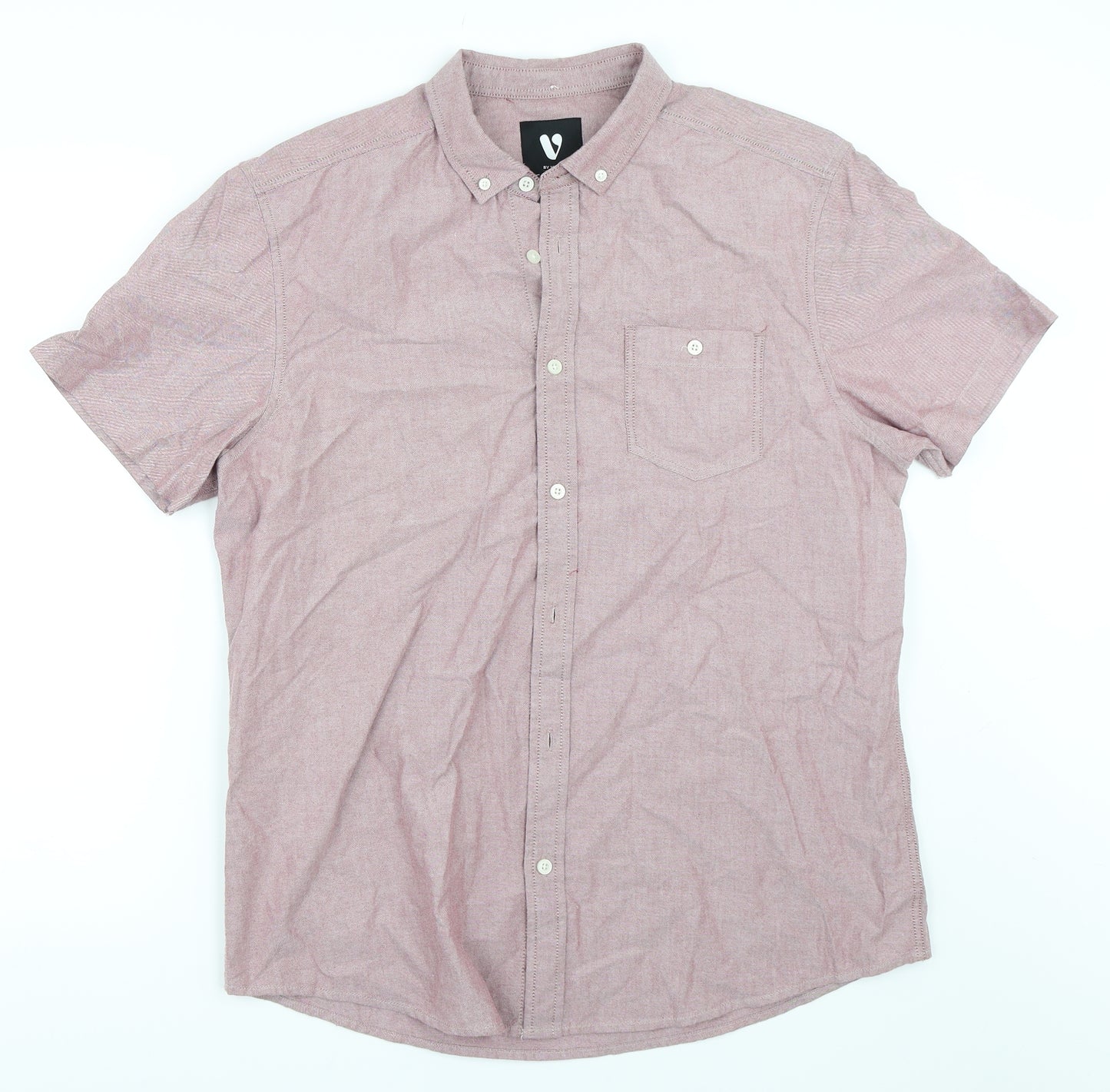 Very Mens Red    Button-Up Size L