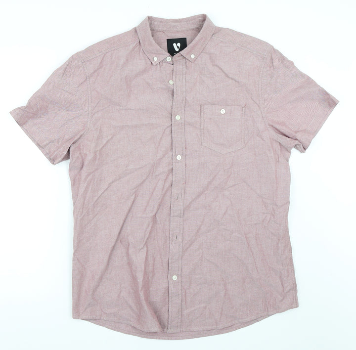 Very Mens Red    Button-Up Size L