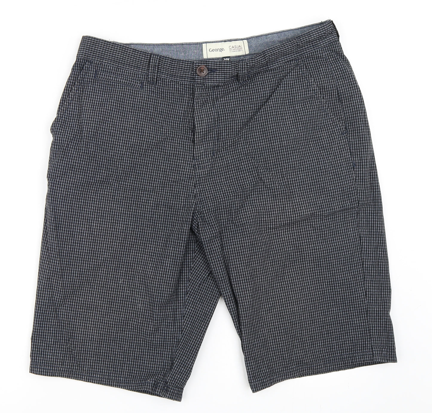 George Mens Blue   Bermuda Shorts Size 34 in