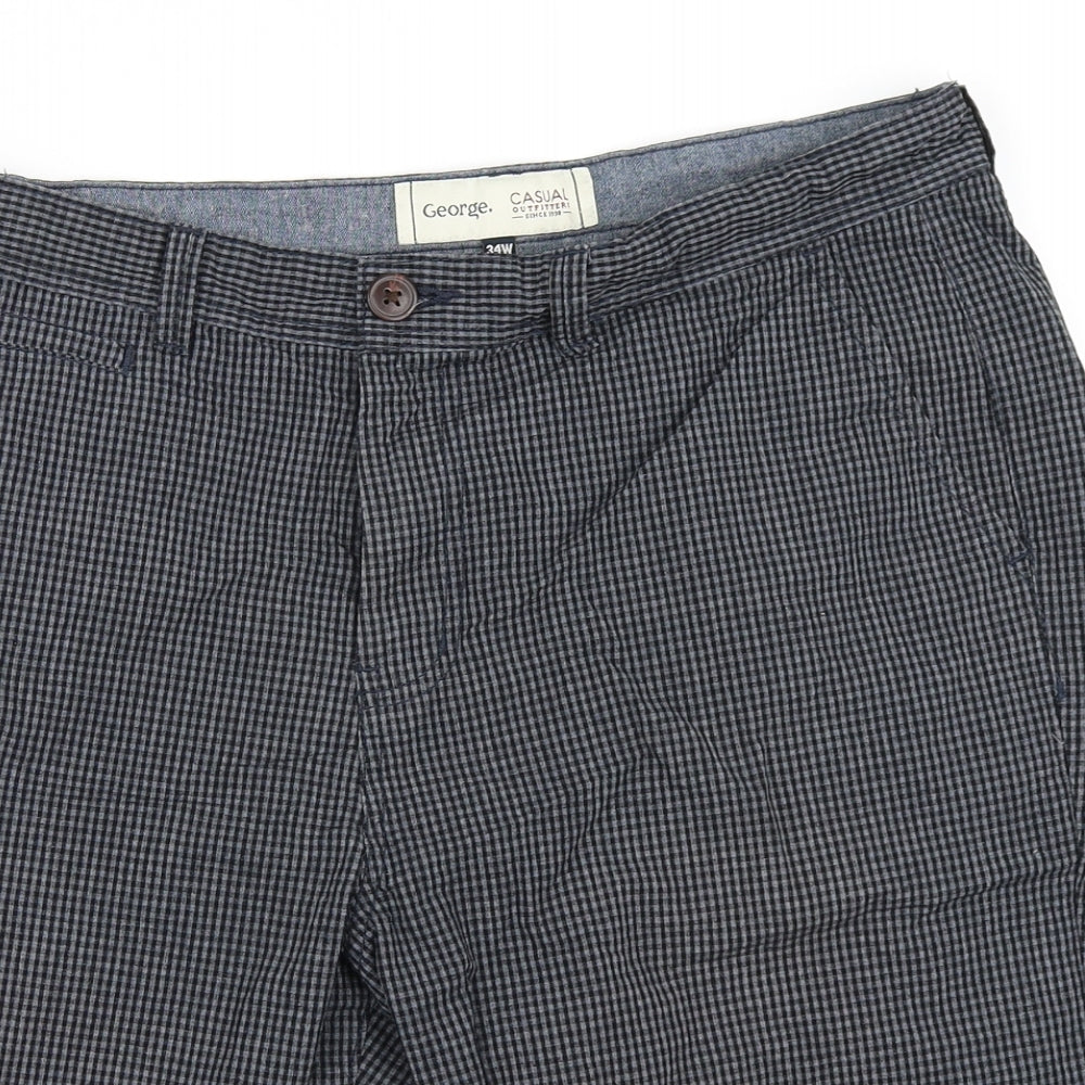 George Mens Blue   Bermuda Shorts Size 34 in