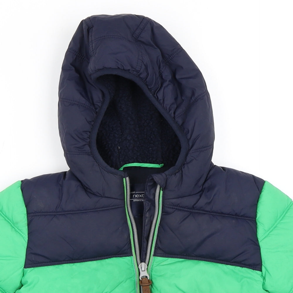 NEXT Boys Green   Puffer Jacket Coat Size 18-24 Months