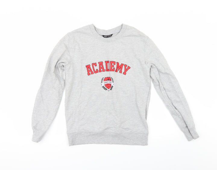 SheIn Womens Grey   Pullover Sweatshirt Size S