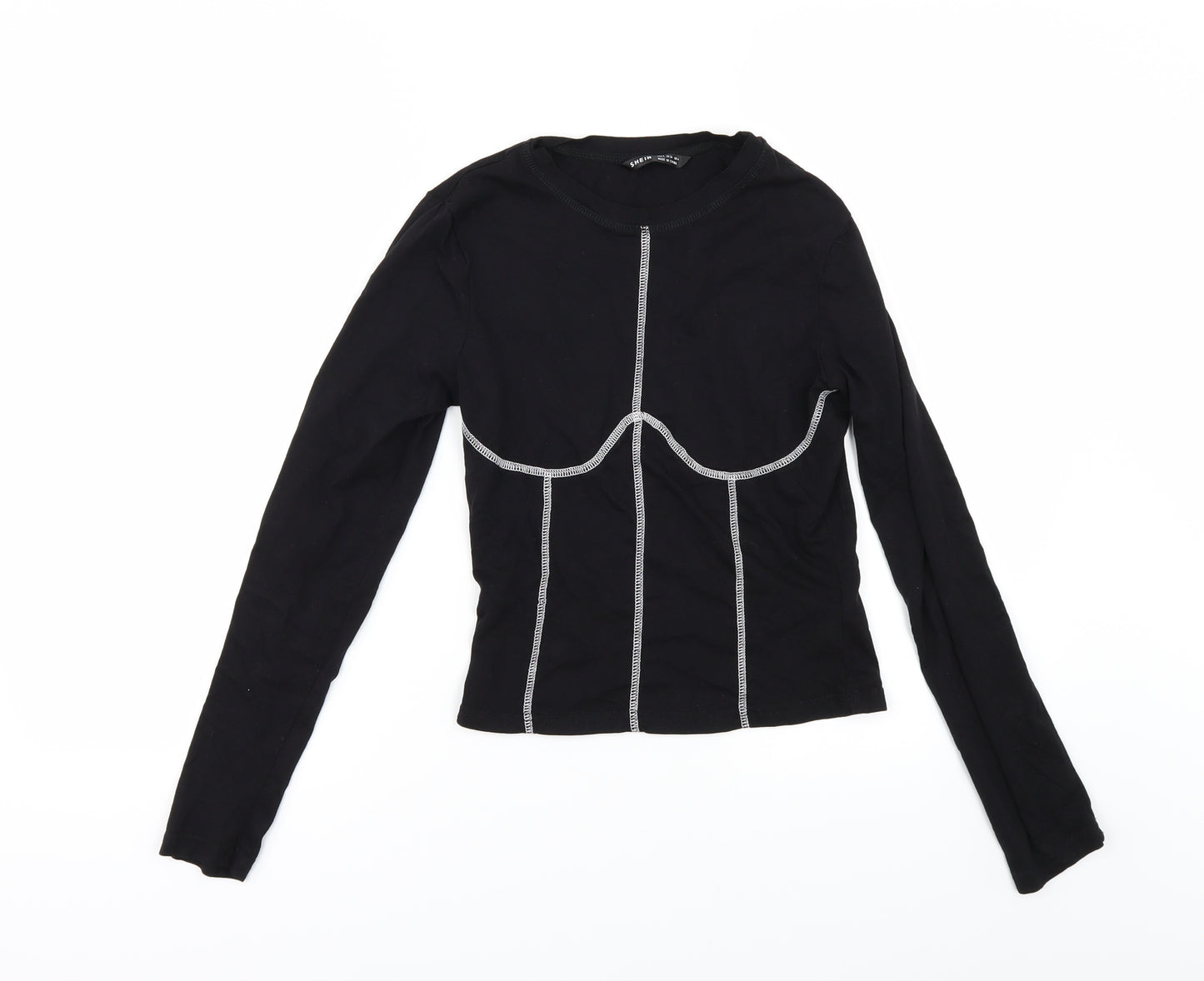 SheIn Womens Black   Basic T-Shirt Size S