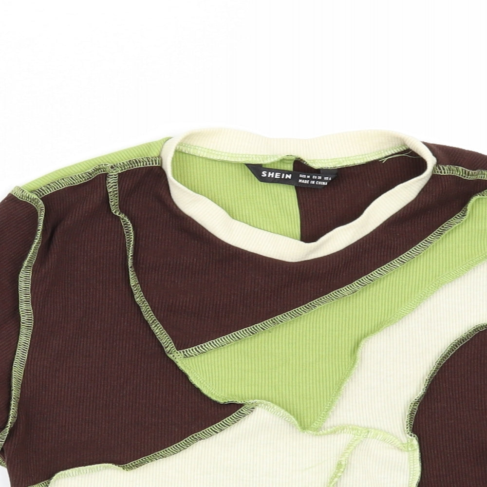 SheIn Womens Brown    T-Shirt Size M