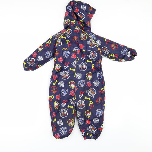 TU Boys Blue Geometric  Anorak Snowsuit Size 12-18 Months  - PAW PATROL
