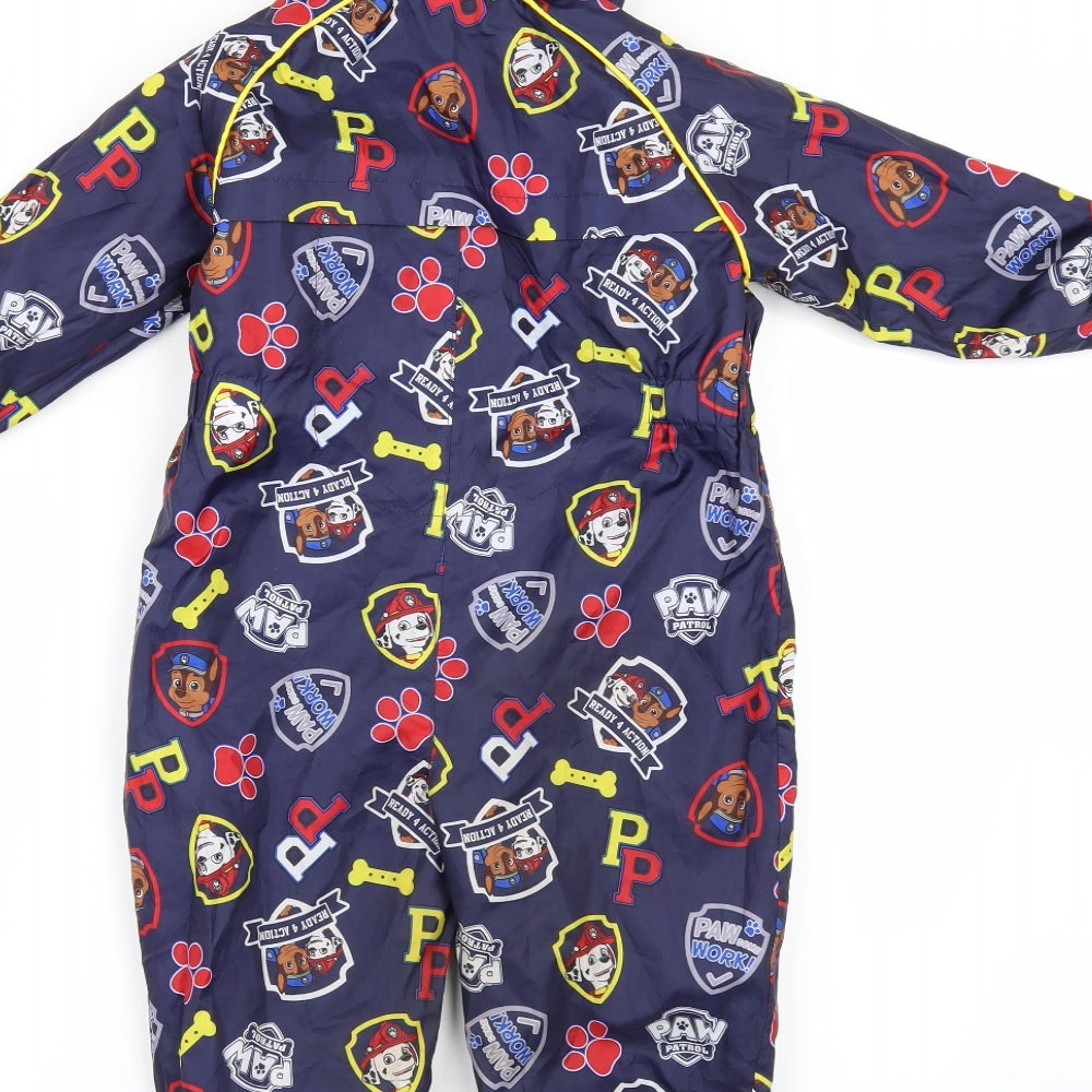 TU Boys Blue Geometric  Anorak Snowsuit Size 12-18 Months  - PAW PATROL