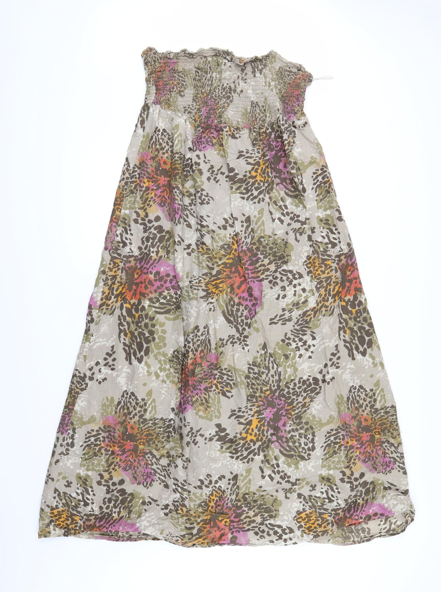 George Womens Beige Floral  Maxi  Size 16  - Strapless
