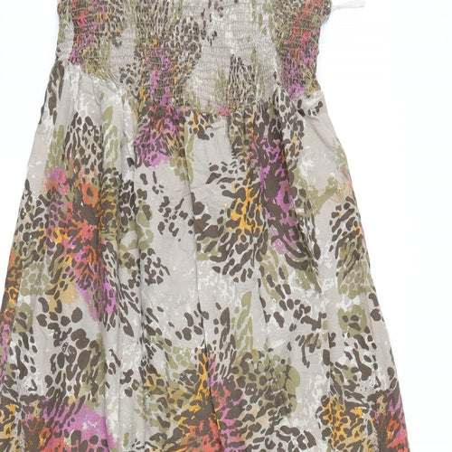 George Womens Beige Floral  Maxi  Size 16  - Strapless