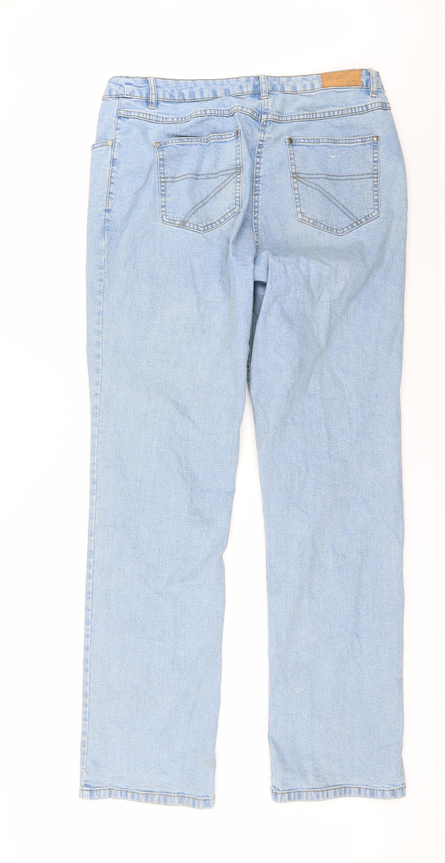 AriZona Womens Blue  Denim Wide-Leg Jeans Size 18 L35 in