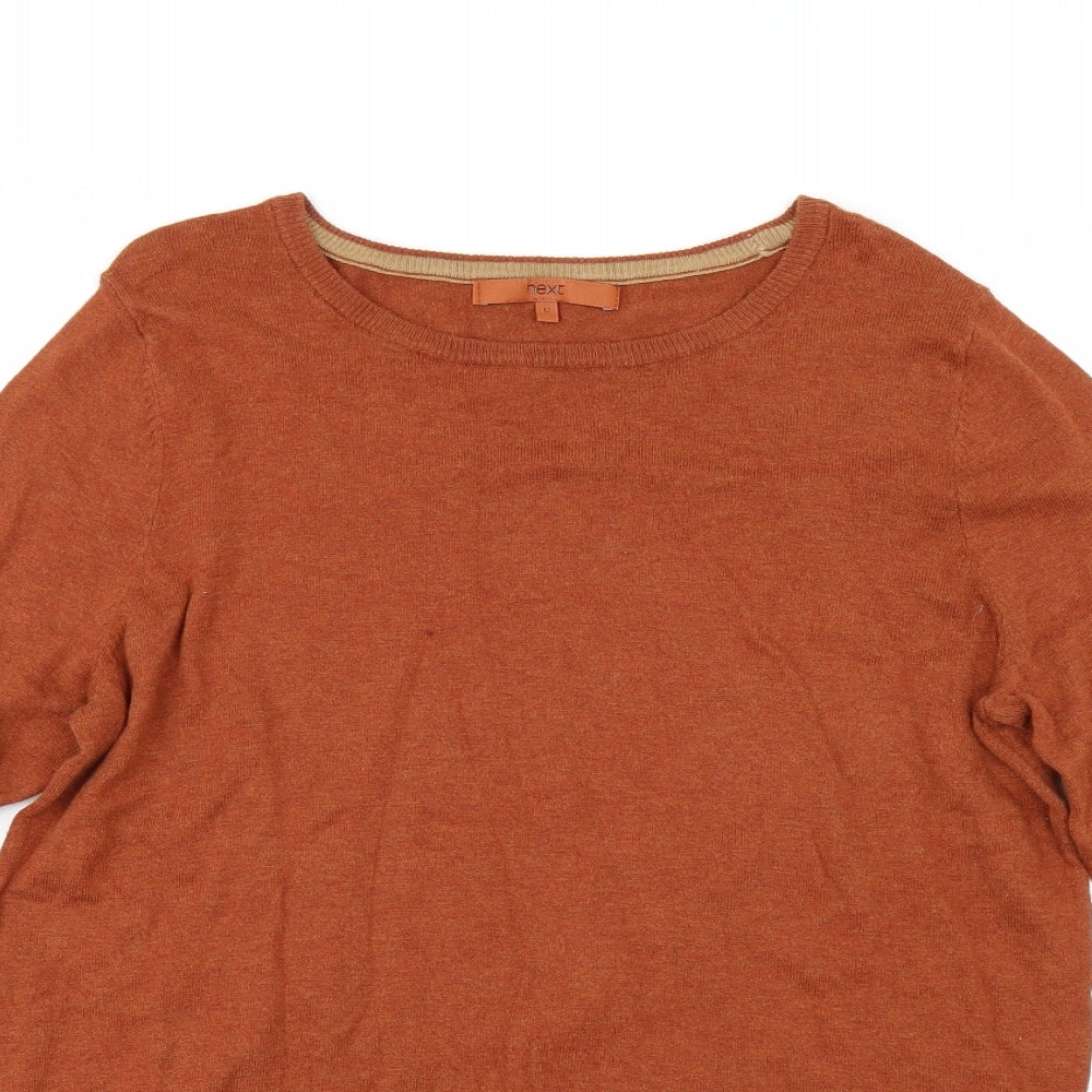 NEXT Womens Orange   Pullover Jumper Size 12