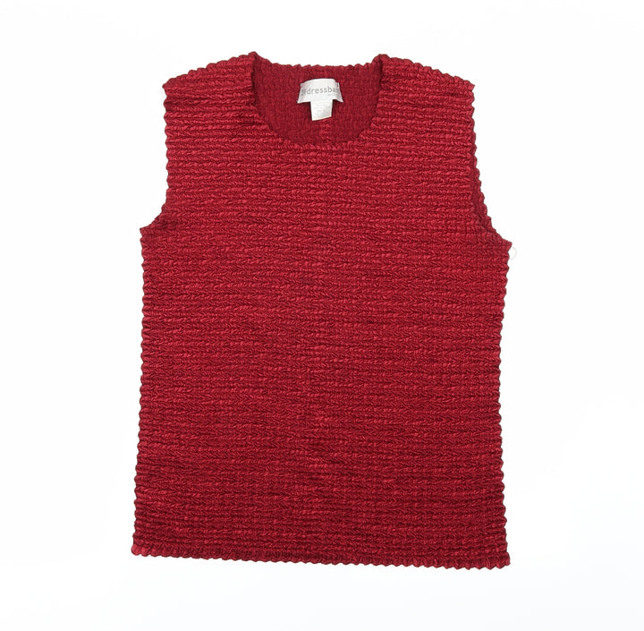 Dressbarn Womens Red   Basic T-Shirt Size 14
