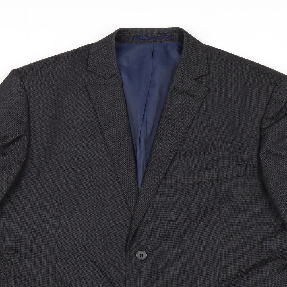 Daniel Hetcher Mens Grey   Jacket Suit Jacket Size 44