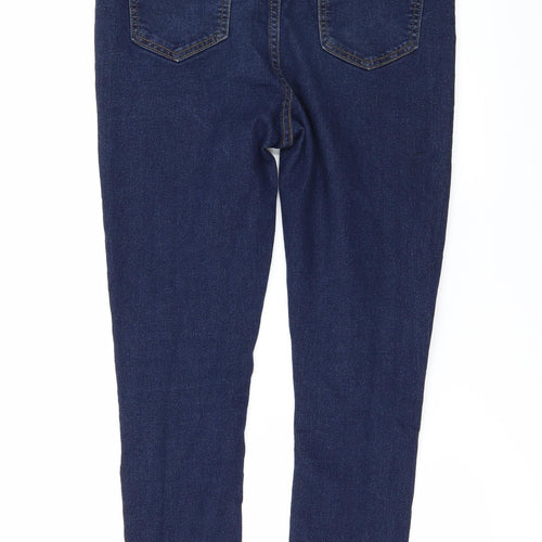 Boohoo Womens Blue  Denim Skinny Jeans Size 10 L29 in