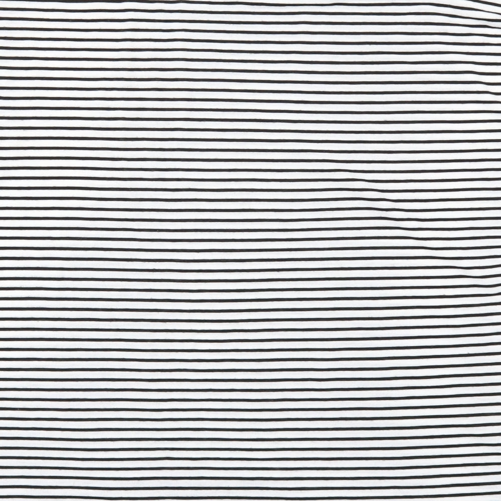 Primark Womens White Striped  Basic T-Shirt Size M