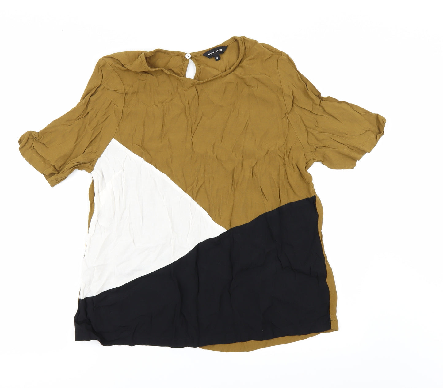 New Look Womens Brown   Basic T-Shirt Size 16