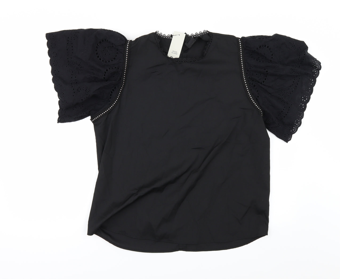 River Island Womens Black   Tunic Blouse Size 12