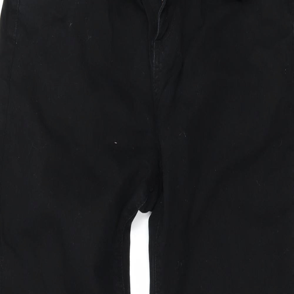 Yesyes Womens Black  Denim Bootcut Jeans Size 14 L31 in